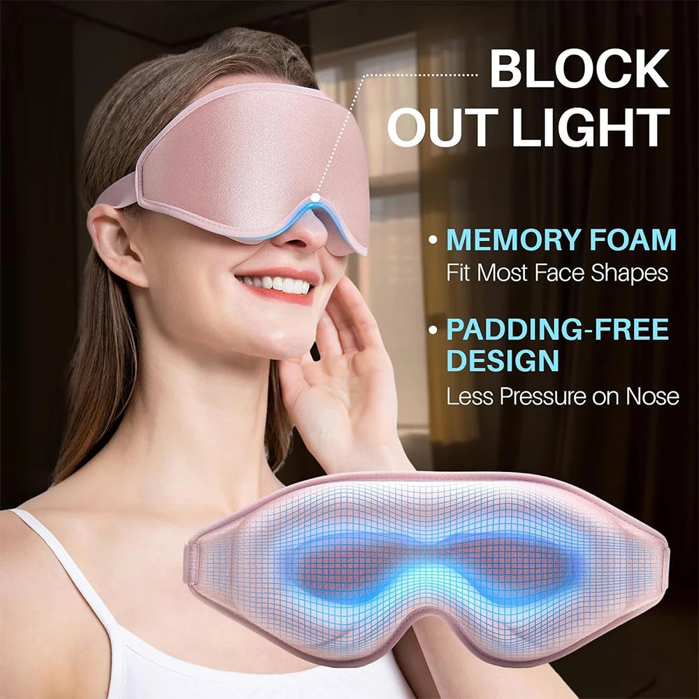 Vautzon - 3D Sleep Eye Mask – Zero Pressure Comfort With Contoured Design